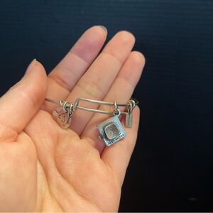 Sterling silver Alex and ani graduation adjustable bracelet